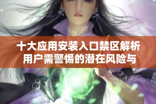 十大应用安装入口禁区解析 用户需警惕的潜在风险与防范措施