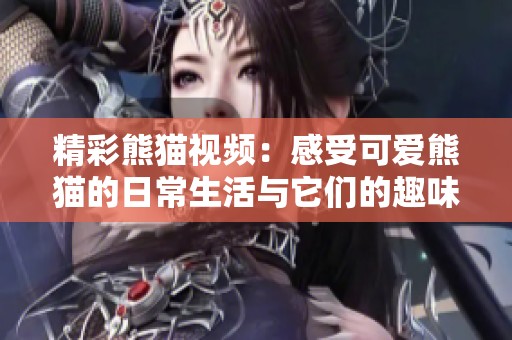 精彩熊猫视频：感受可爱熊猫的日常生活与它们的趣味瞬间