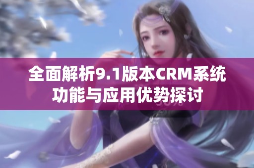 全面解析9.1版本CRM系统功能与应用优势探讨