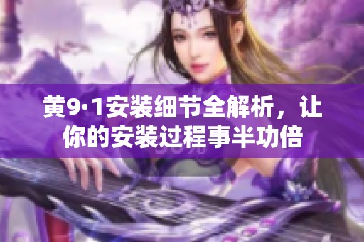 黄9·1安装细节全解析，让你的安装过程事半功倍