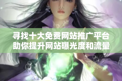 寻找十大免费网站推广平台助你提升网站曝光度和流量的方法
