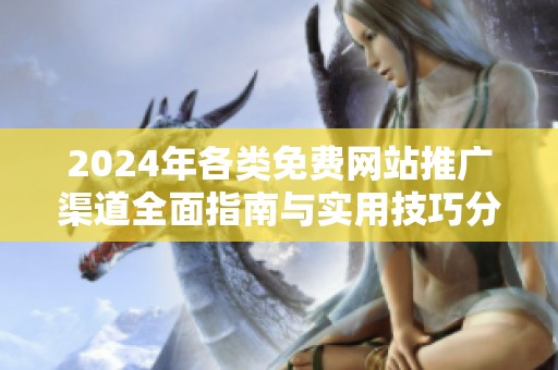 2024年各类免费网站推广渠道全面指南与实用技巧分享