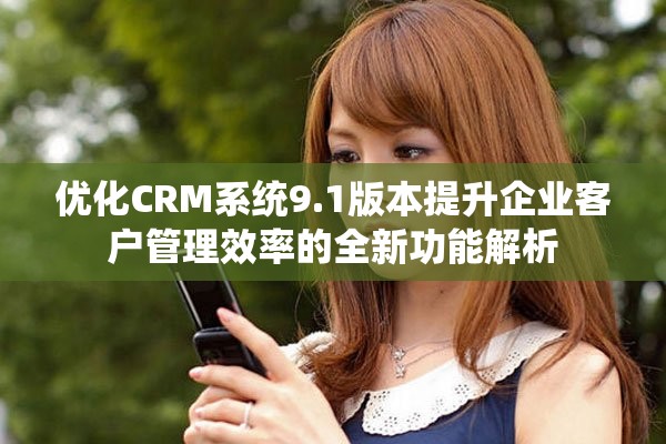 优化CRM系统9.1版本提升企业客户管理效率的全新功能解析