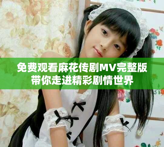免费观看麻花传剧MV完整版带你走进精彩剧情世界