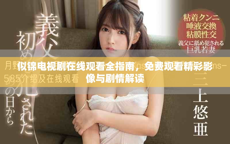 似锦电视剧在线观看全指南，免费观看精彩影像与剧情解读