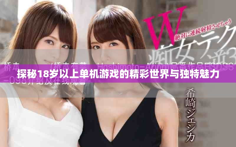 探秘18岁以上单机游戏的精彩世界与独特魅力